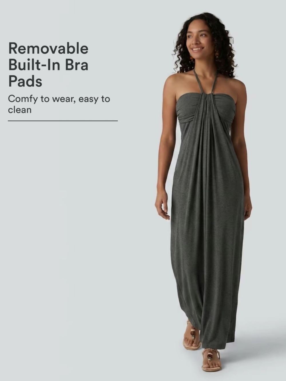 HALARA | Strapless Halter Maxi Dress - Picture 2 of 4
